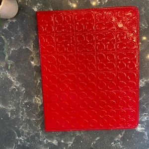 Coach Red Patent Leather IPad 2.0 Case